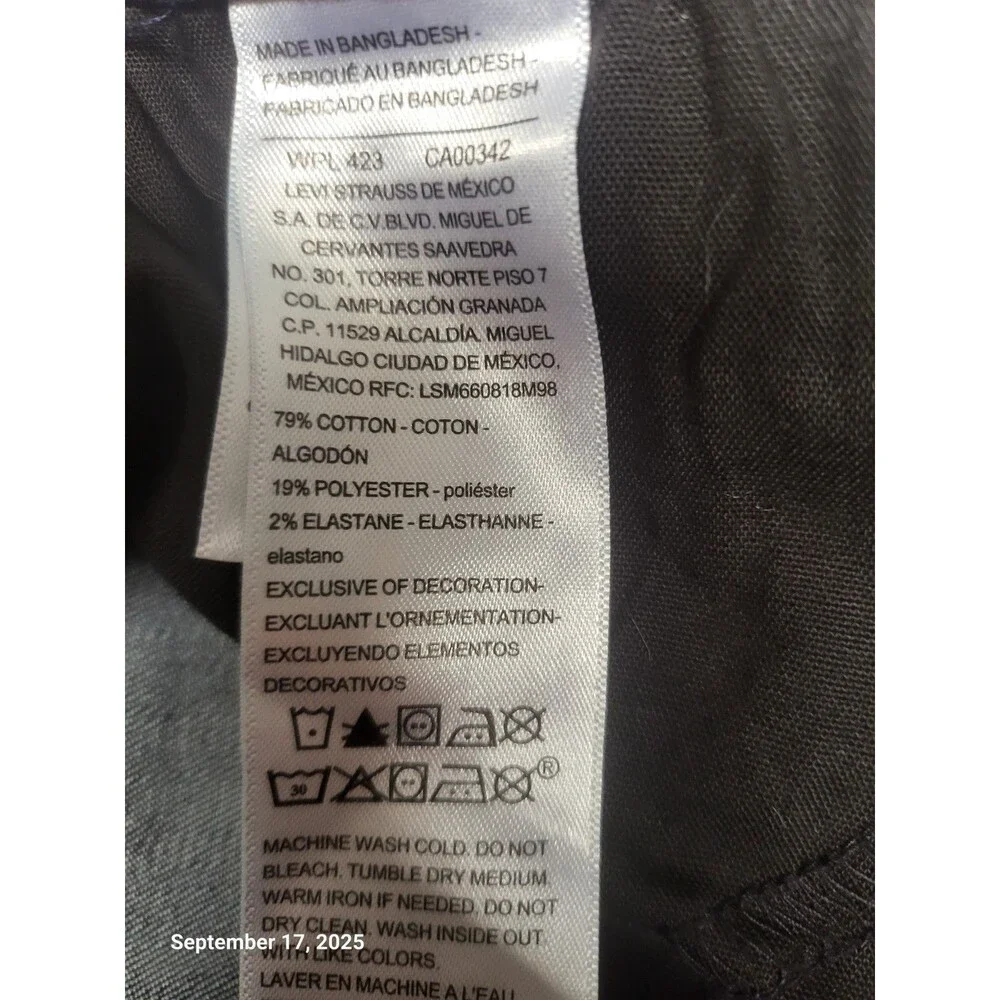 Denizen Dark Wash Skinny Jeans Womens Blue Sz 18m EUC - Picture 6 of 8